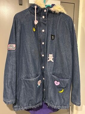 Lined denim jacket